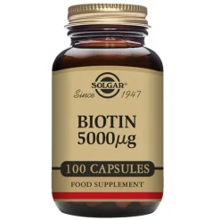 Solgar Biotin 5000 ug< Hud, Hår & Negle