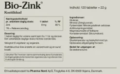 Pharma Nord Bio-Zink< Hud, Hår & Negle|Zink