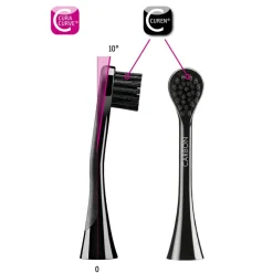 Curaprox Black Is White Hydrosonic Eltandbørste med Aktivt Kul< Mund & Tandpleje
