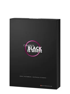 Curaprox Black Is White Hydrosonic Eltandbørste med Aktivt Kul< Mund & Tandpleje