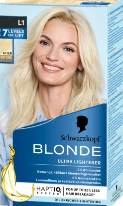 Schwarzkopf Permanent Hårfarve|Blondering>Blonde