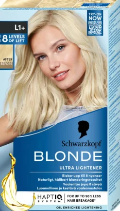 Schwarzkopf Permanent Hårfarve|Blondering>Blonde