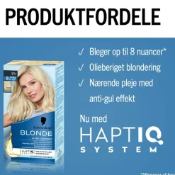 Schwarzkopf Permanent Hårfarve|Blondering>Blonde