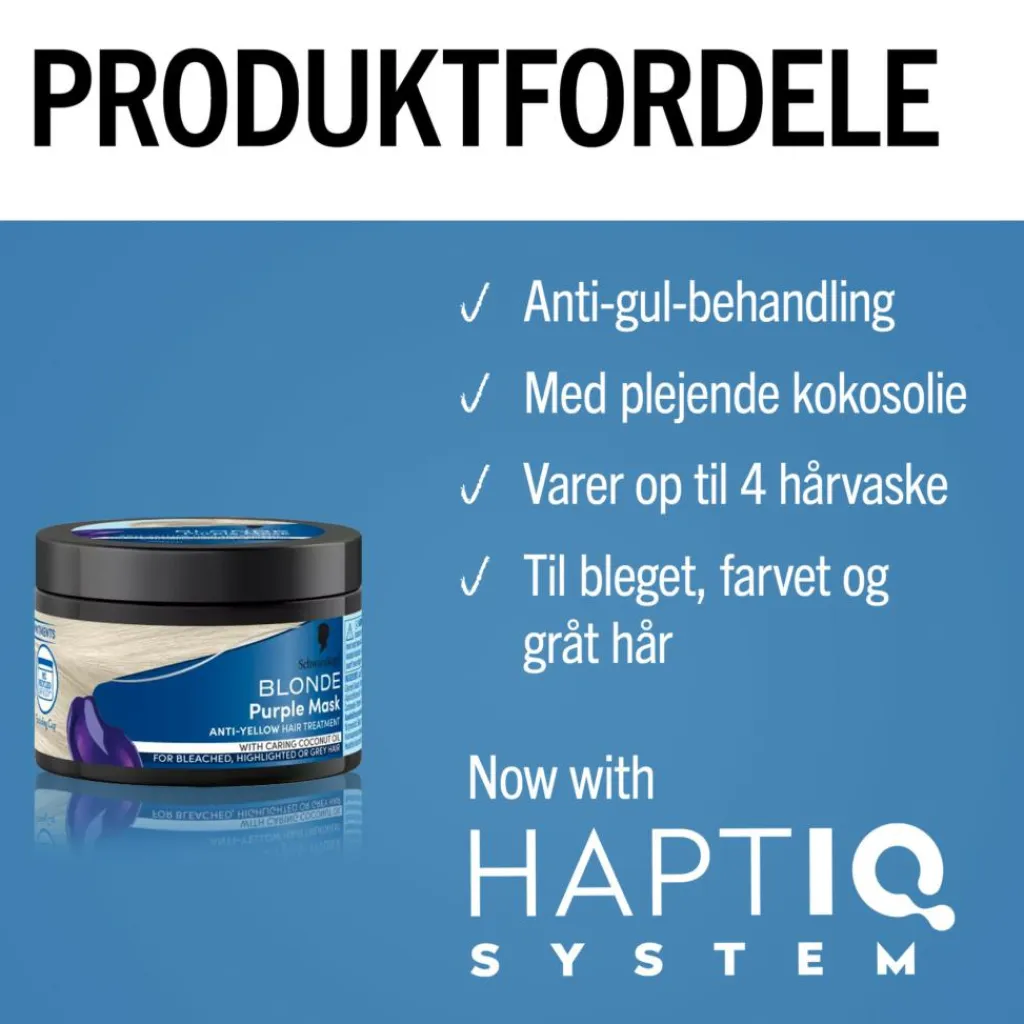Schwarzkopf Hårkur<Blonde Purple Mask