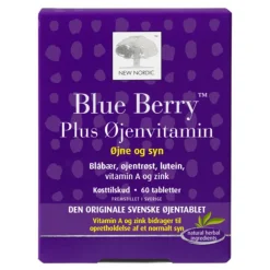 New Nordic Ingredienser|Syn & Hørelse>Blue Berry Plus Øjenvitamin