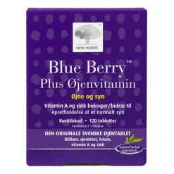 New Nordic Ingredienser|Syn & Hørelse>Blue Berry Plus Øjenvitamin