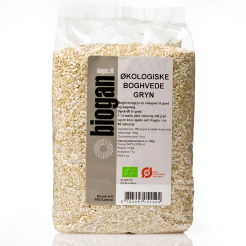 Biogan Pasta, Ris & Bælgfrugter|Gryn, Flager & Drys>Boghvedegryn Ø