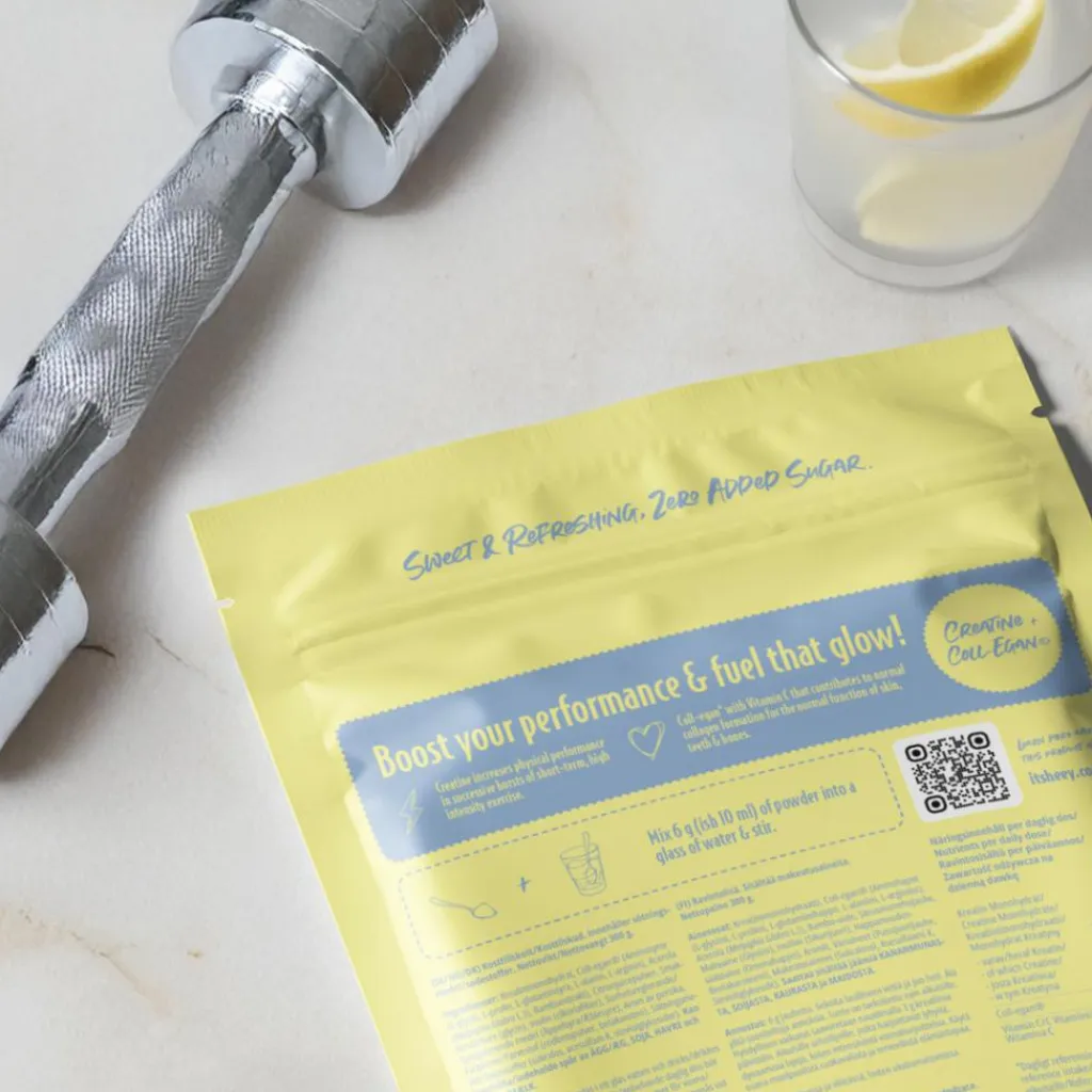 Heey! Boost & Glow Creatine + Collagen< Kreatin|Energi
