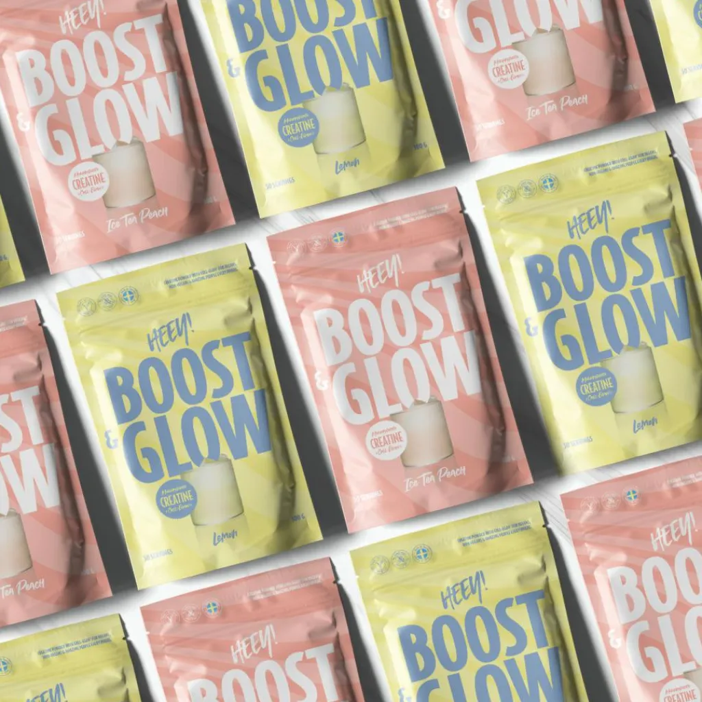 Heey! Boost & Glow Creatine + Collagen< Kreatin|Energi