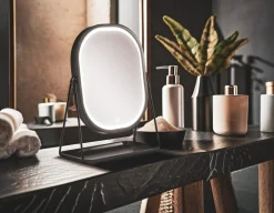 Gillian Jones Badeværelsestilbehør|Makeupspejle<Bordspejl M/Led Lys og Bakke