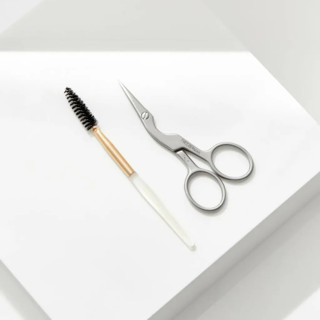 Tweezerman Frisørsakse<Brow Shaping Scissors & Brush