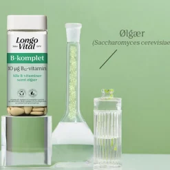 Longo Vital B-Vitamin<B-Vitamin - B-komplet, alle B-vitaminer + Ølgær