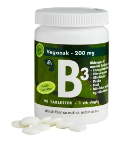 Grønne vitaminer B-Vitamin>B3-vitamin 200 mg