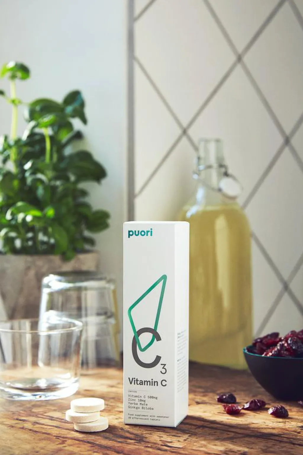 Puori C-Vitamin>C3 Vitamin brusetabl.