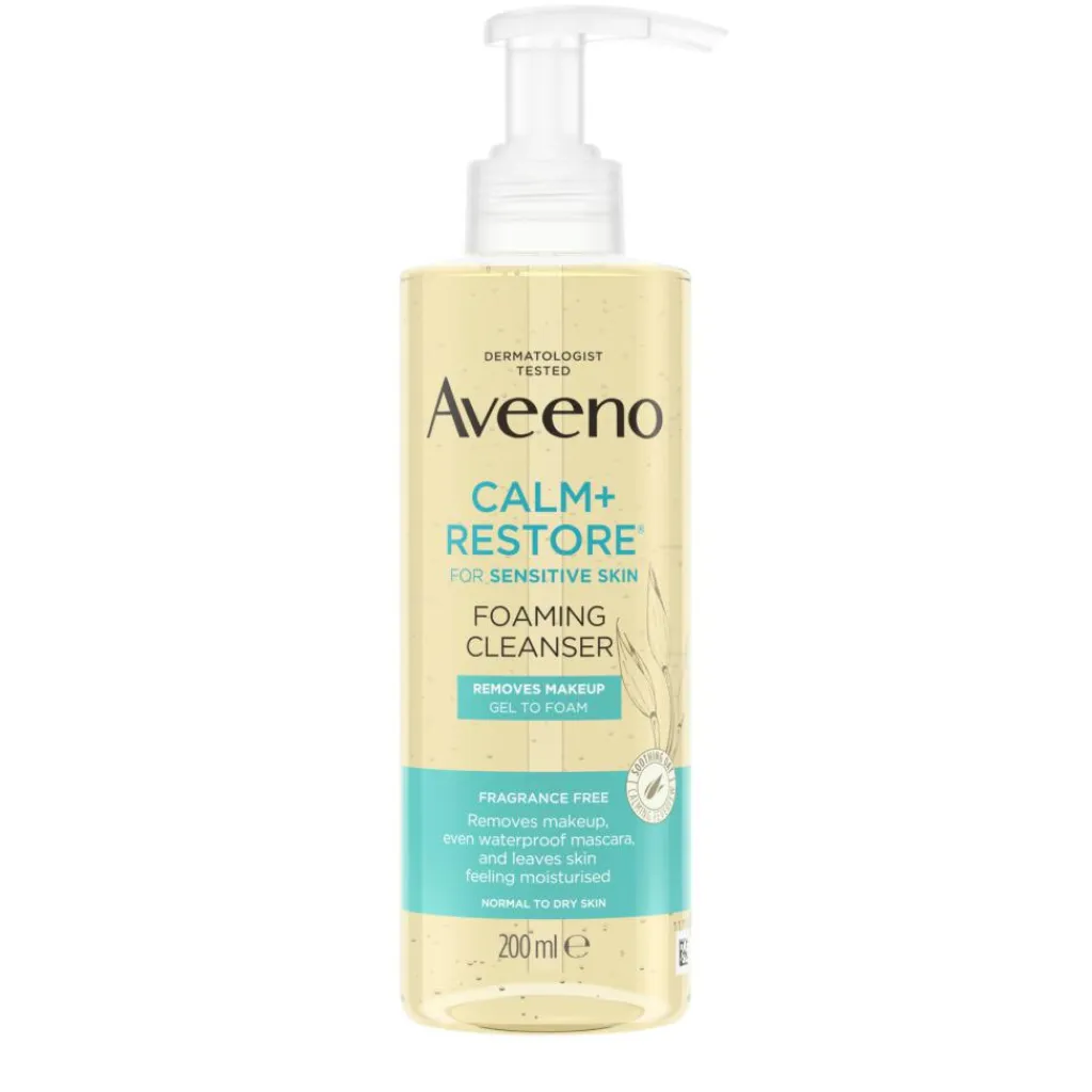 Aveeno CALM+RESTORE Foaming Make Up Removing Cleanser< Ansigtspleje
