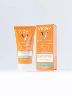 Vichy Capital Soleil Skin-perfecting Velvety SPF 50+< Solcreme|Solpleje