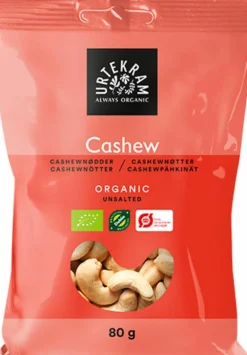 Urtekram Cashewnødder hele Ø< Tørret Frugt & Nødder|Tørret Frugt & Nødder