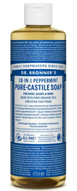 Dr. Bronner's Castile Soap Peppermint< Bodyshampoo