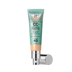 IT Cosmetics CC+ Cream Natural Matte Foundation for Oily Skin with SPF 40< Foundation