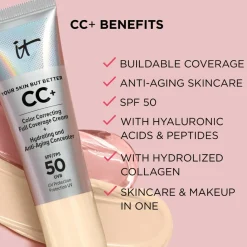 IT Cosmetics Bb/Cc Cream|Foundation<CC+ Foundation SPF 50