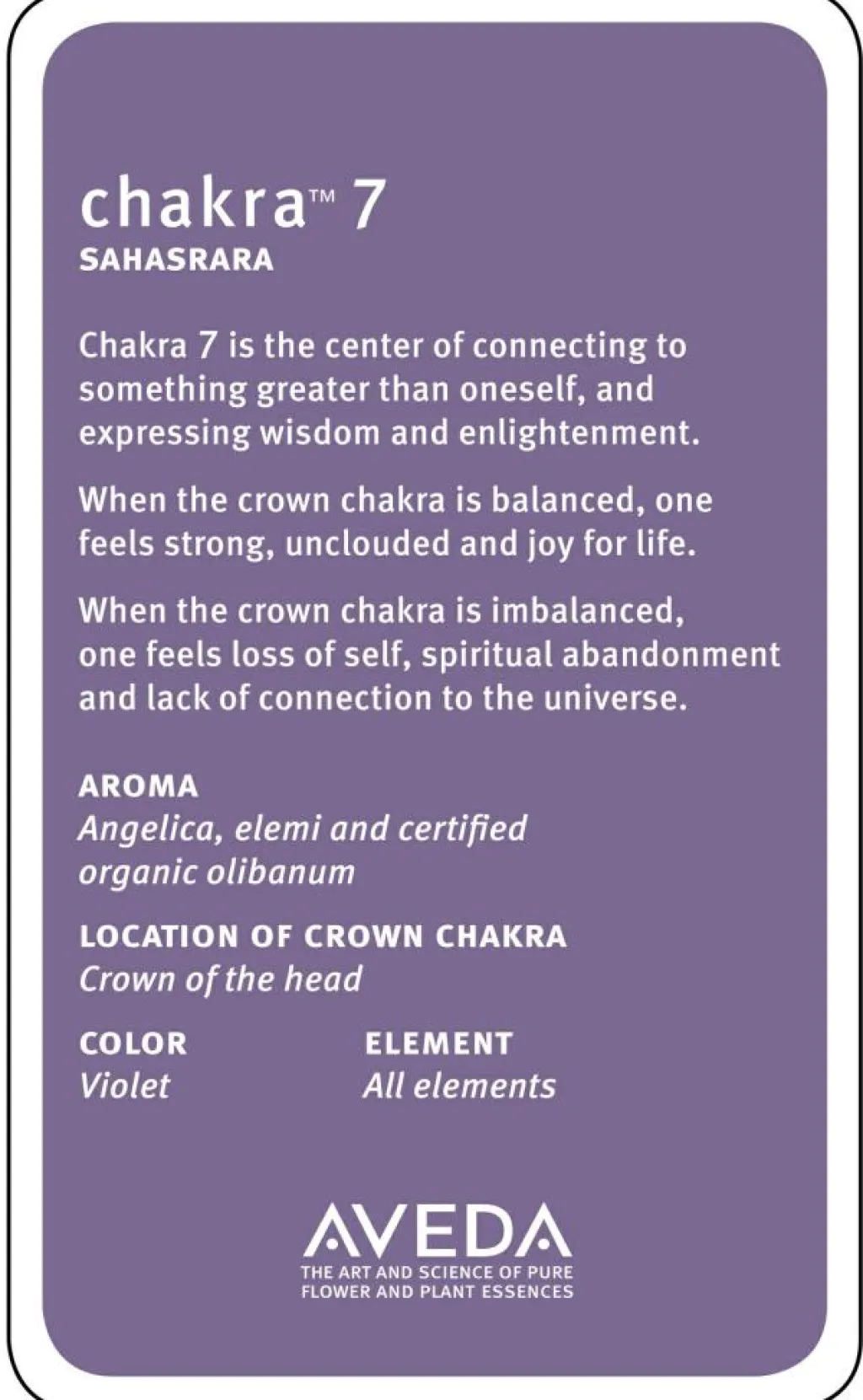 Aveda Chakra 7 Balancing Pure-fume Mist< Bodyspray|Bodyspray