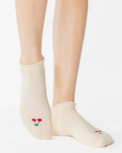 Pointe Studio Træningssokker>Cherry Grip Full Foot
