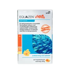 Equazen Fiskeolie & Omega 3>Chews Fiskeolie m. Jordbærsmag