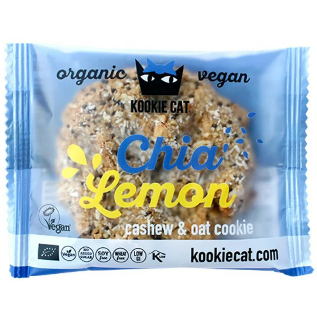 Kookie Cat Chia Lemon Cookie Ø< Barer