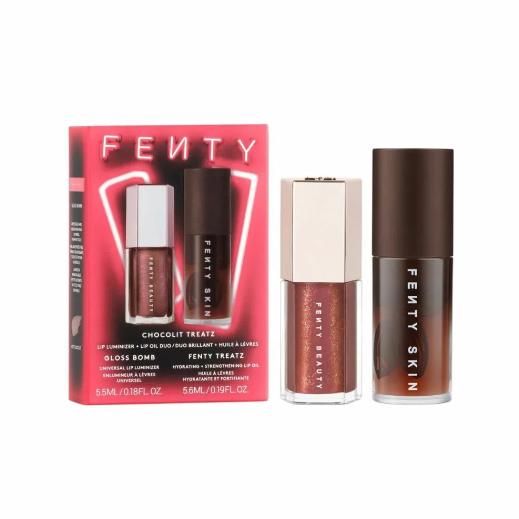 Fenty Beauty Chocolit Treatz - Lip Luminzer + Lip Oil Duo< Gaveæsker|Makeup Gaveæsker