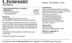 Pharma Nord Cholessin Rød Gærris< Øvrige Kosttilskud
