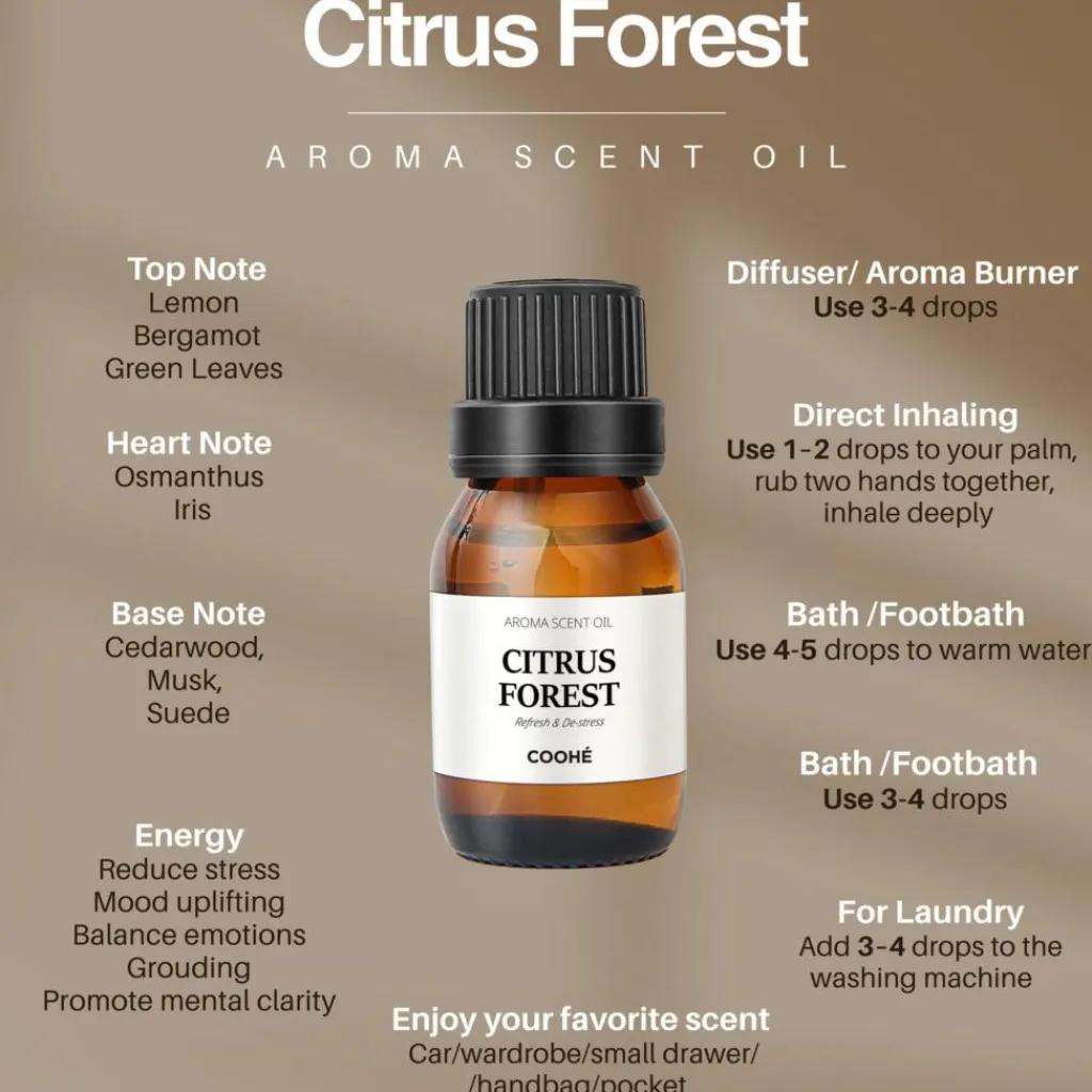 COOHÉ Duftolier>Citrus Forest Aroma Scent Oil