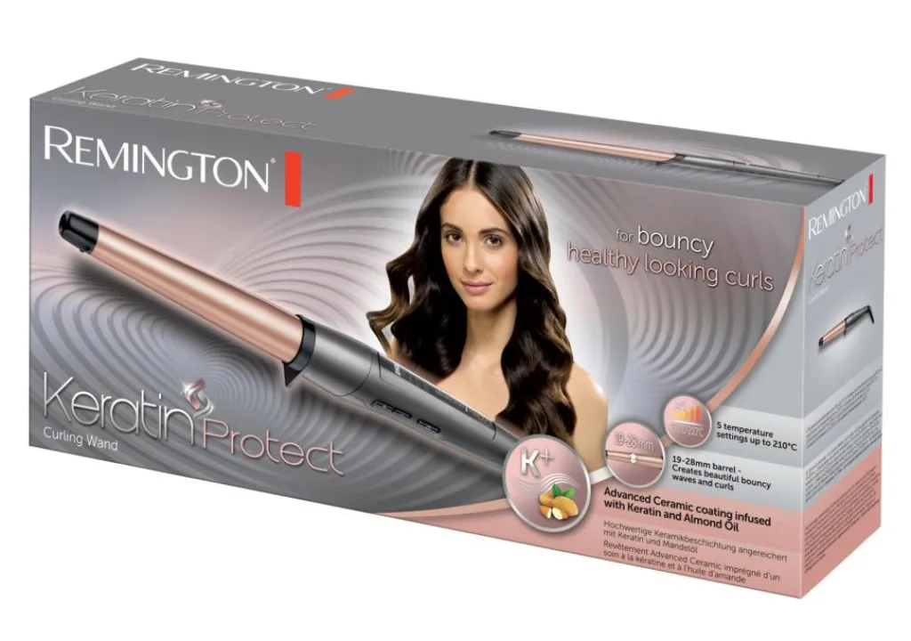 Remington Krøllejern<CI83V6 Keratin Protect Konisk Krøllejern
