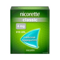 Nicorette® Nikotintyggegummi|Rygestop>Classic 4 mg medicinsk tyggegummi