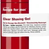 Recipe For Men Skum, Sprit & Gel>Clear Shaving Gel