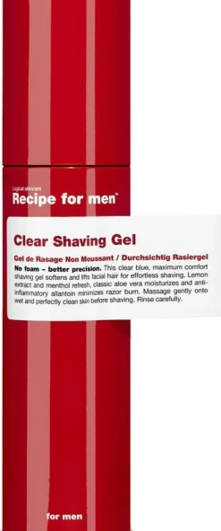 Recipe For Men Skum, Sprit & Gel>Clear Shaving Gel