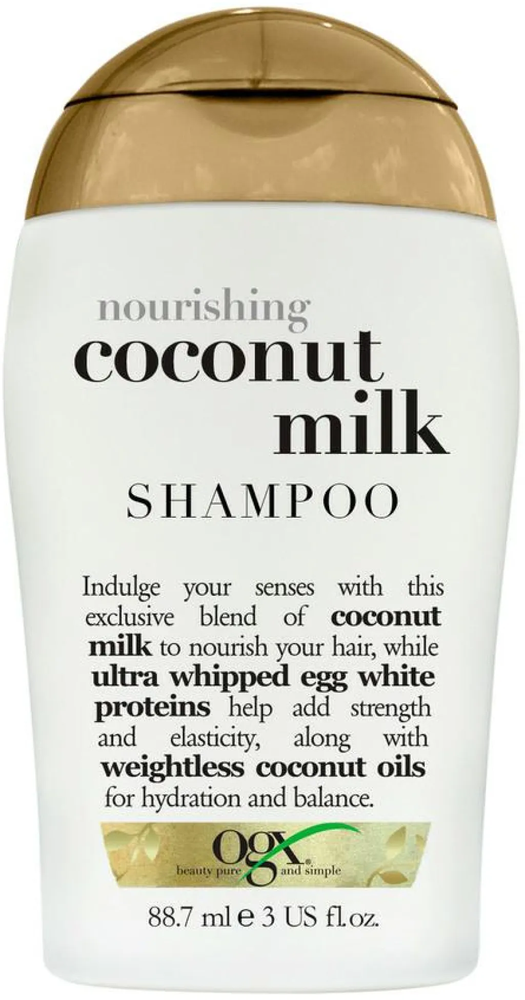 OGX Coconut Milk Shampoo< Rejsestørrelser