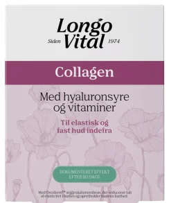 Longo Vital Ingredienser>Collagen med hyaluronsyre og vitaminer