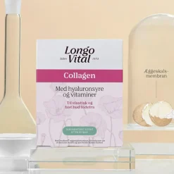 Longo Vital Ingredienser>Collagen med hyaluronsyre og vitaminer