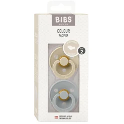 BIBS Colour Sut Latex Anatomisk 2-pak<Børn Sutter