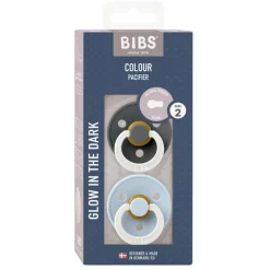 BIBS Colour Sut Latex Rund 2-pak<Børn Sutter