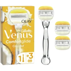 Gillette Skrabere & Blade<Comfortglide Coconut + Olay barberskraber