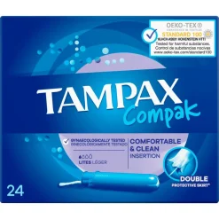 Tampax Compak Lites Tamponer< Bind & Indlæg