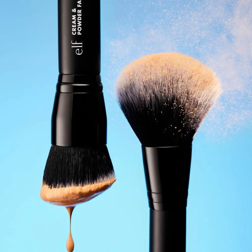 e.l.f. Blush- & Bronzerbørster|Foundationbørster<Cream & Powder Face Brush
