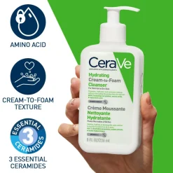 CeraVe Dermatologisk Hudpleje Til Mænd|Ansigtspleje<Cream-To-Foam Cleanser