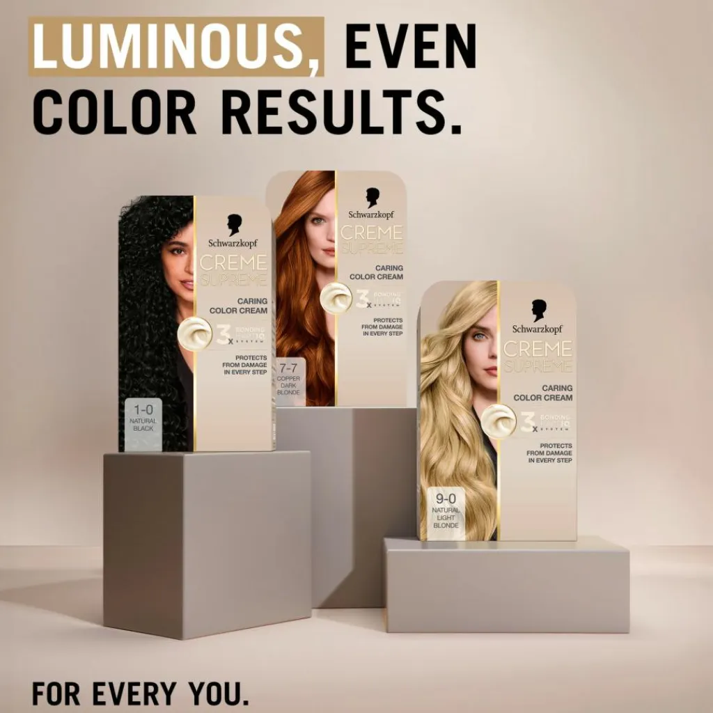 Schwarzkopf Permanent Hårfarve>Creme Supreme Caring Color Creme