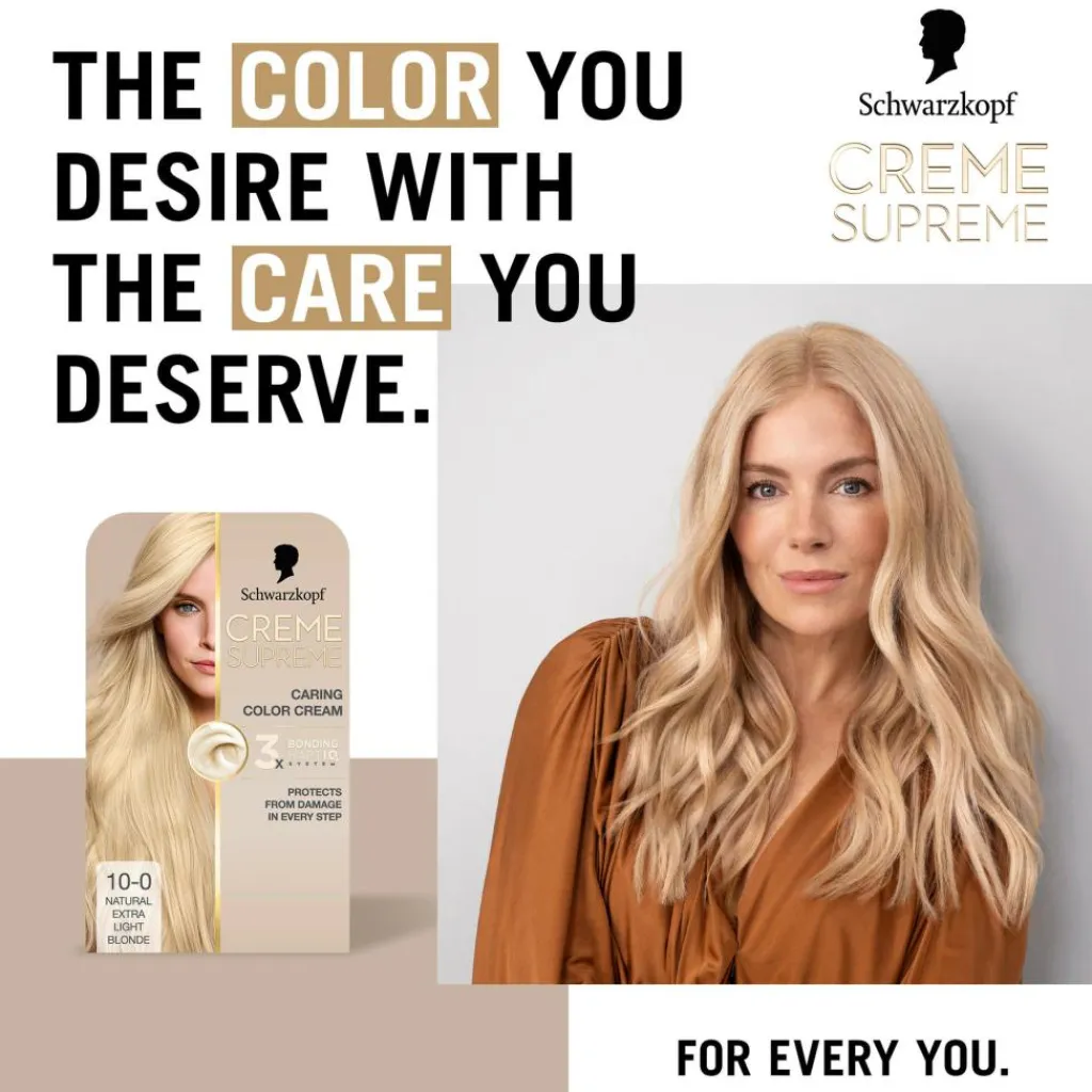 Schwarzkopf Permanent Hårfarve>Creme Supreme Caring Color Creme