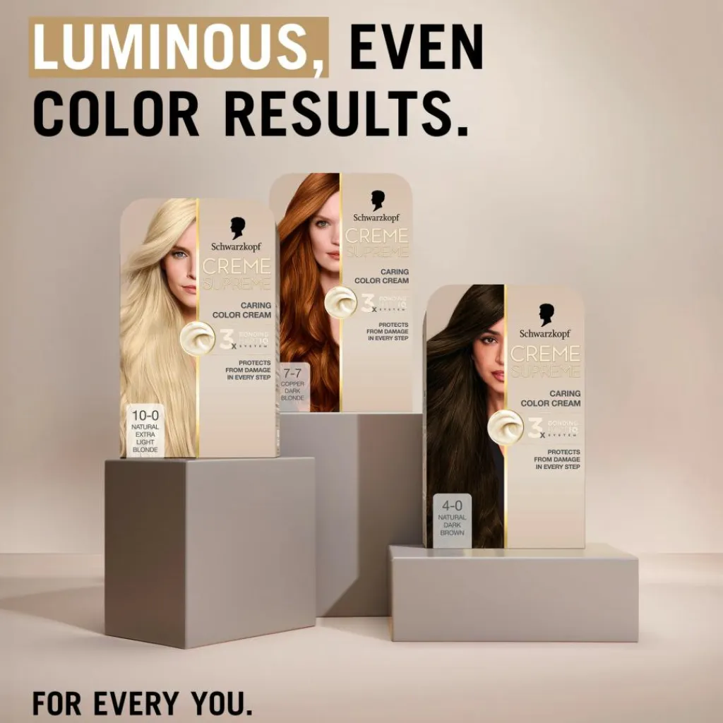 Schwarzkopf Permanent Hårfarve>Creme Supreme Caring Color Creme