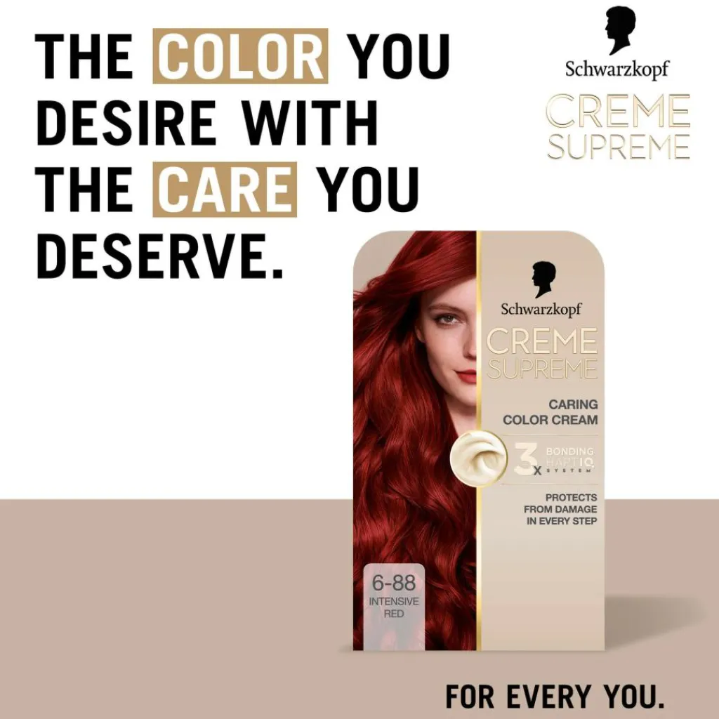 Schwarzkopf Creme Supreme Caring Color Creme< Permanent Hårfarve