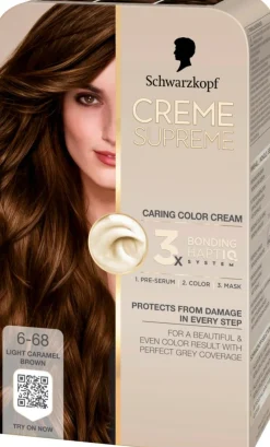 Schwarzkopf Permanent Hårfarve<Creme Supreme Caring Color Creme
