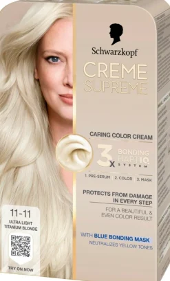 Schwarzkopf Permanent Hårfarve<Creme Supreme Caring Color Creme